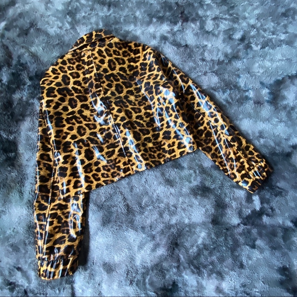 Hot & Delicious Leopard Vinyl Jacket - Picture 6 of 13